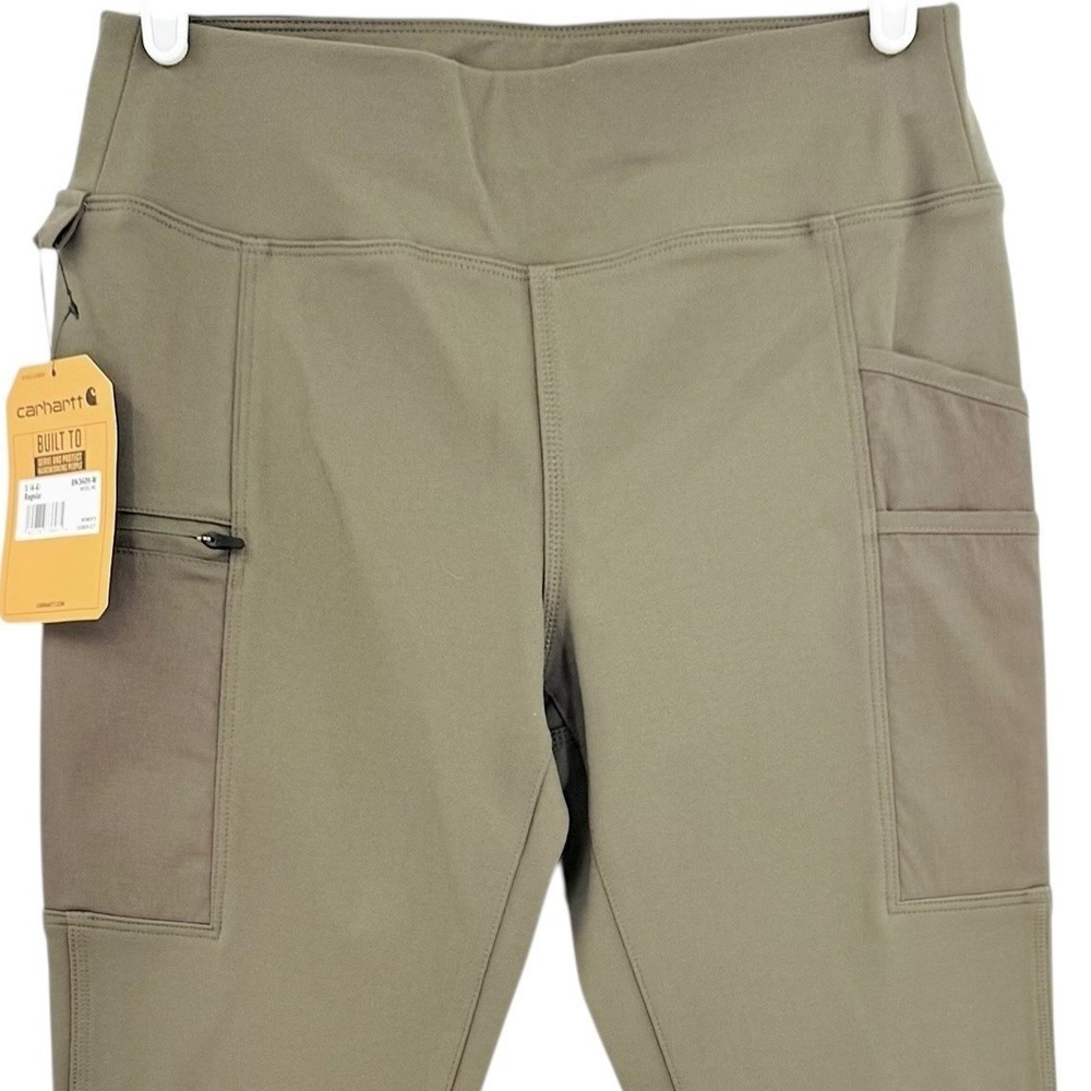 Carhartt Women's Fitted Utility Legging Size Small Green Force Rugged Flex NWT